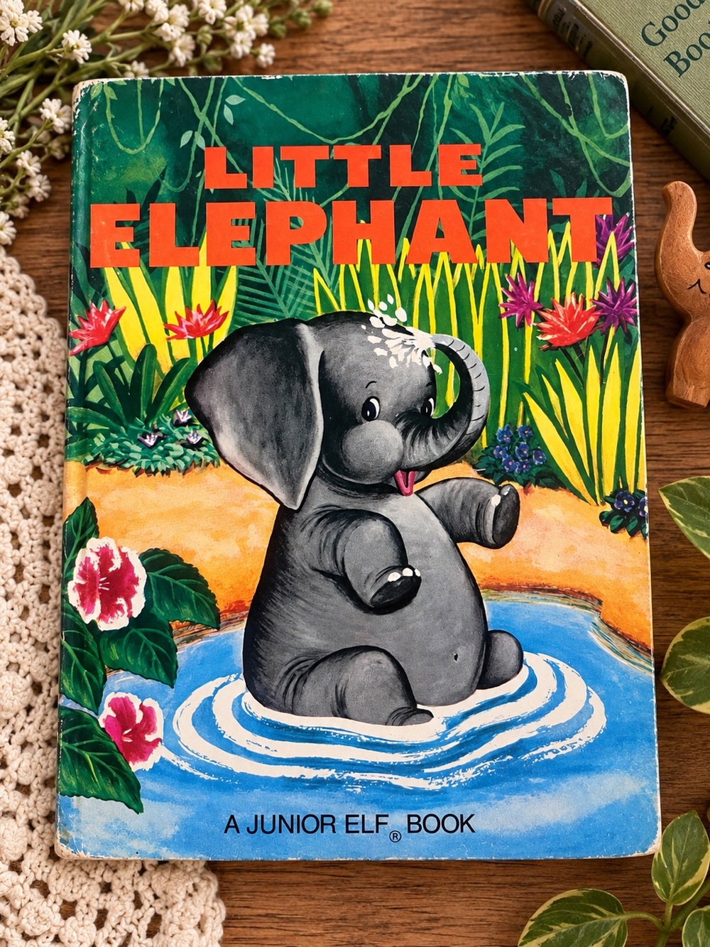 Vintage 1959 Little Elephant Junior Elf Book | Jessica Potter Broderick